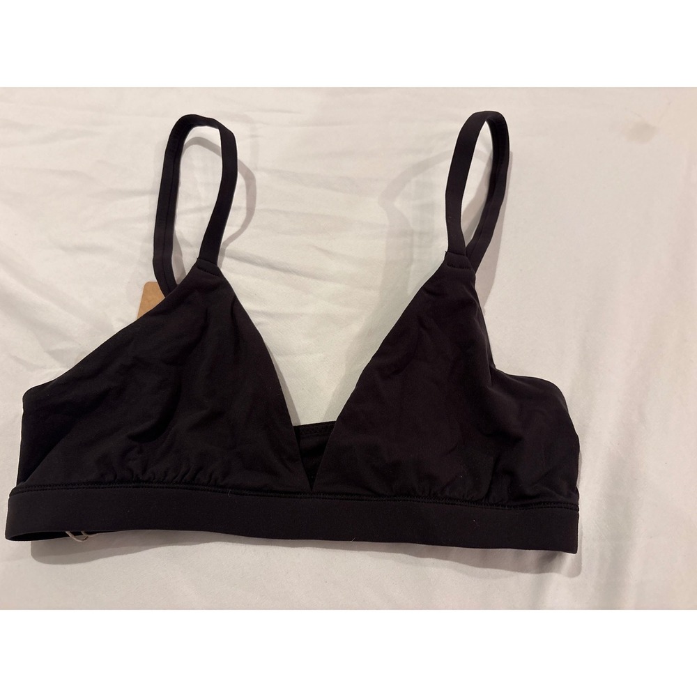 SKIMS Fits Everybody Triangle Bralette Onyx Black BR-TRI-9200 XS NWT